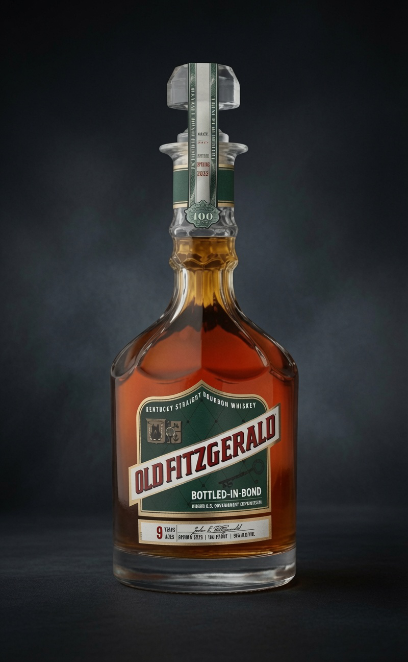 Old Fitzgerald Bottle-in Bond Decanter Series Whiskey