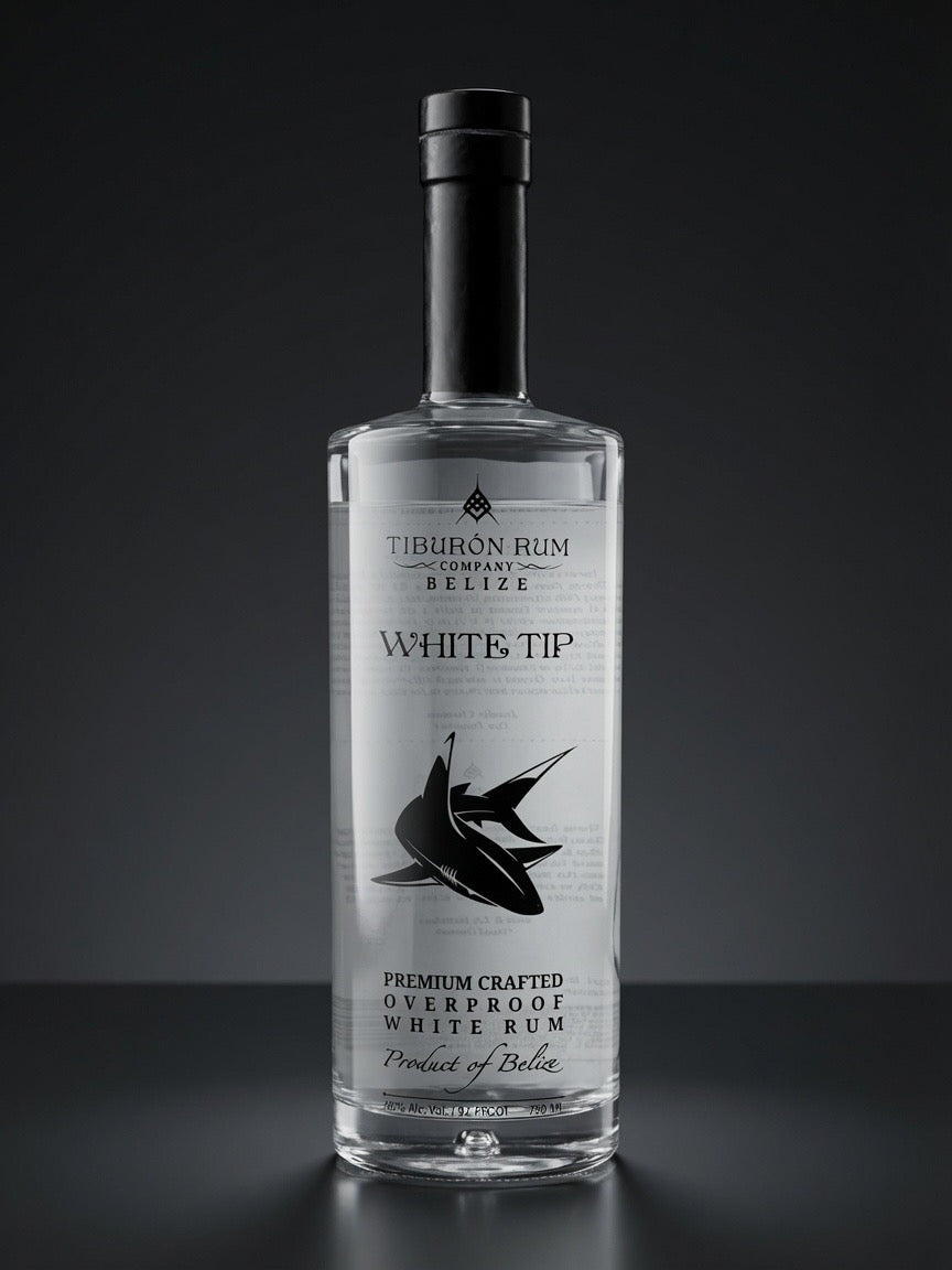 Picture of Tiburon white rum bottle