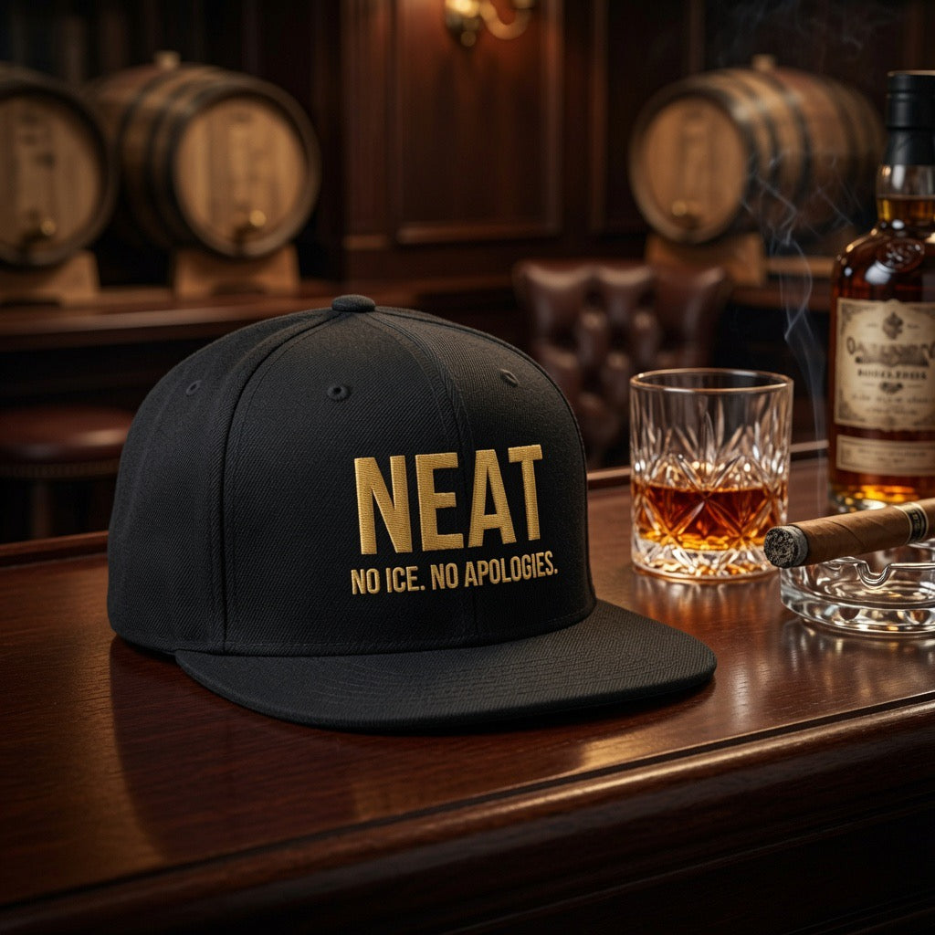 Neat. Embroidered Snapback Hat