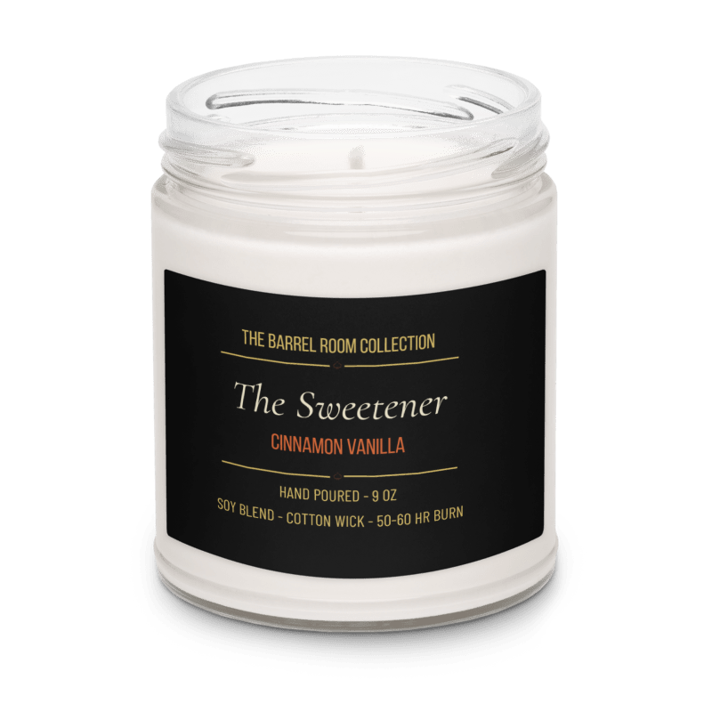 Cinnamon Vanilla Candle | The Sweetener | 9 oz Hand Poured Soy | The Barrel Room Collection