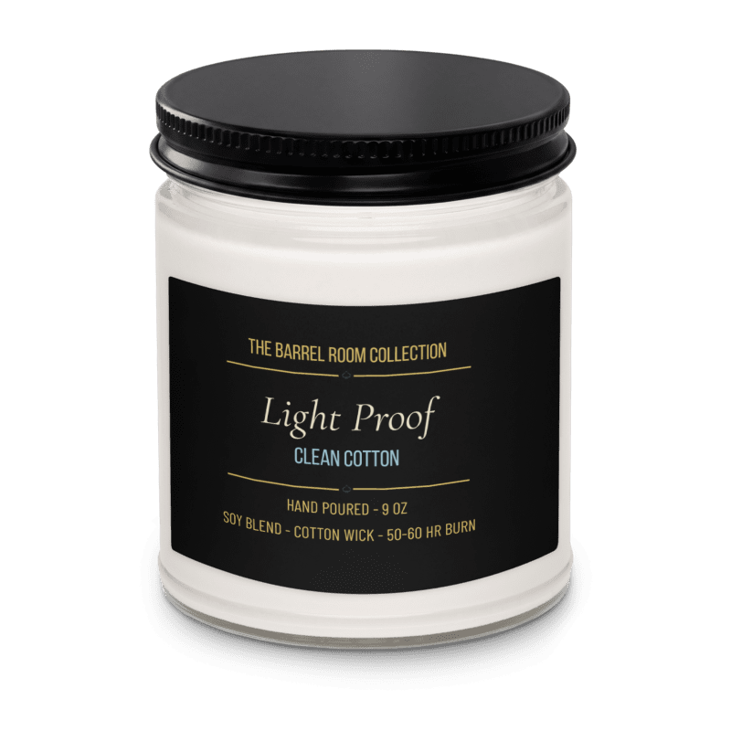 Clean Cotton Candle | Light Proof | 9 oz Hand Poured Soy | The Barrel Room Collection