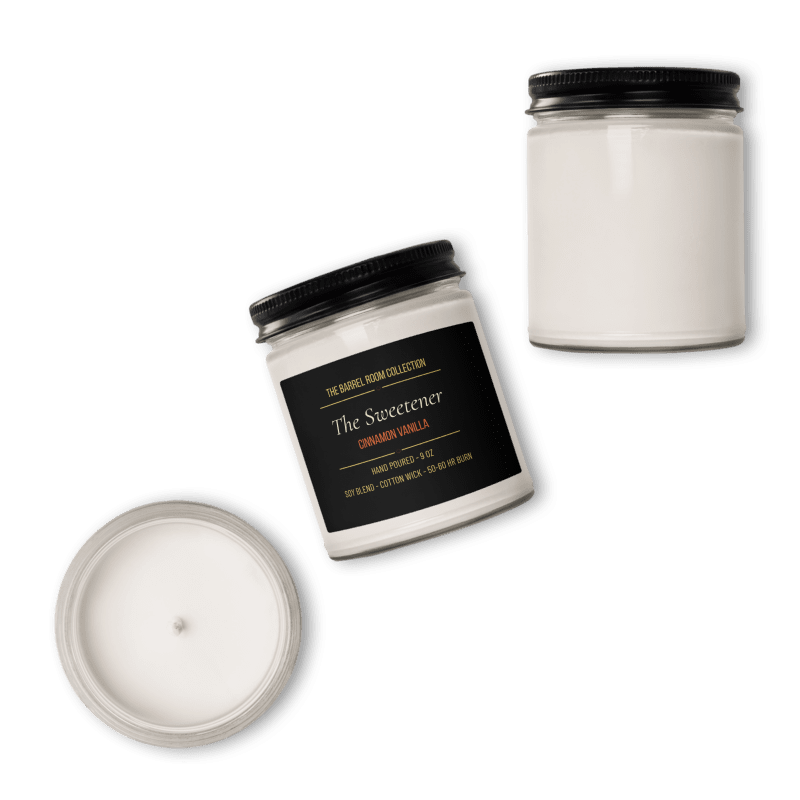 Cinnamon Vanilla Candle | The Sweetener | 9 oz Hand Poured Soy | The Barrel Room Collection