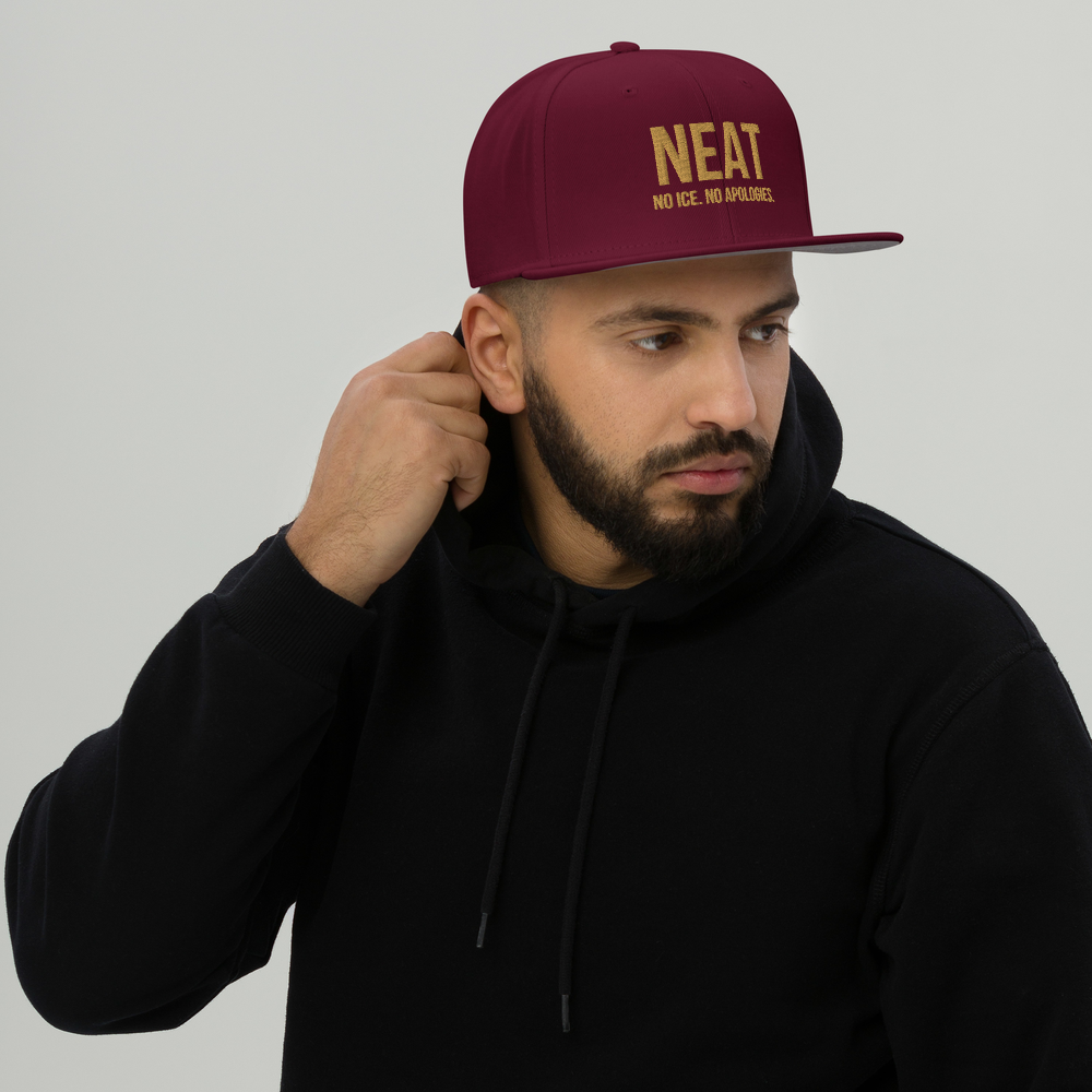 Neat. Embroidered Snapback Hat
