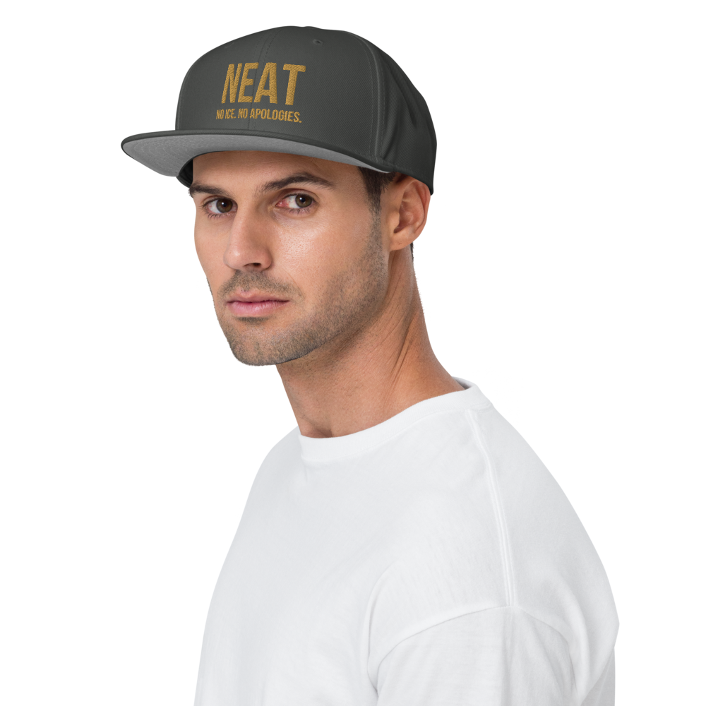 Neat. Embroidered Snapback Hat